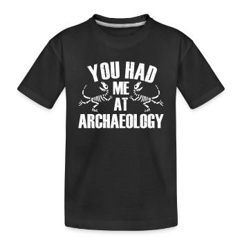Archéologue Gift Archéologie - T-shirt bio Premium Enfant - noir - Devant