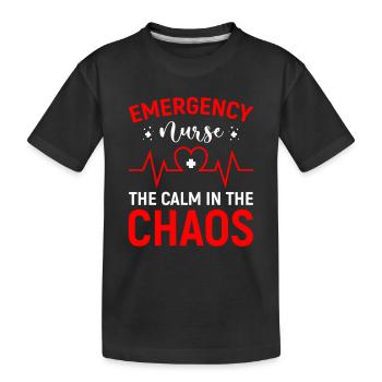 Infirmière d’urgence Infirmière d’urgence - T-shirt bio Premium Enfant - noir - Devant