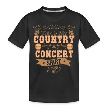 Ceci est ma chemise de concert country - T-shirt bio Premium Enfant - noir - Devant