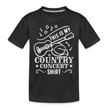 Ceci est ma chemise de concert country - T-shirt bio Premium Enfant - noir - Devant
