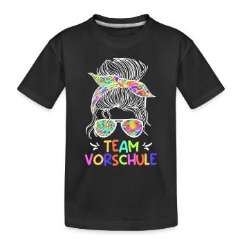 Vorschule Team Vorschüler Vorschulkinder - Kinder Premium Bio T-Shirt - Schwarz - Vorne
