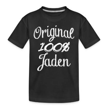Original 100% Jaden - Kinder Premium Bio T-Shirt - Schwarz - Vorne
