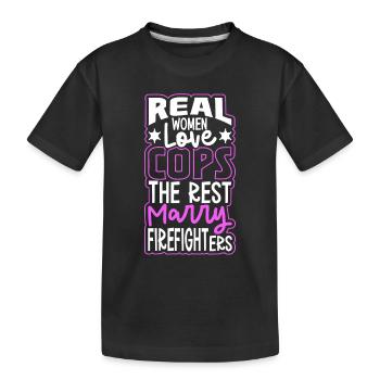 Police Cop Officer Police Office - Kids' Premium Organic T-Shirt - black - Front