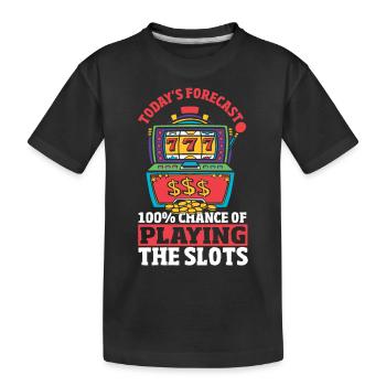 La prédiction d’aujourd’hui a 100% de chances d’être sur - T-shirt bio Premium Enfant - noir - Devant