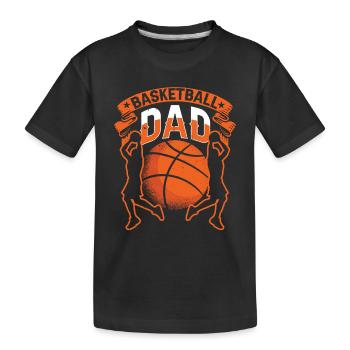Basketball Father Team Entraîneur des joueurs de basket-ball - T-shirt bio Premium Enfant - noir - Devant