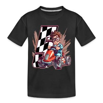 Je suis 5 Gokart Kid - Kart Racing - T-shirt bio Premium Enfant - noir - Devant
