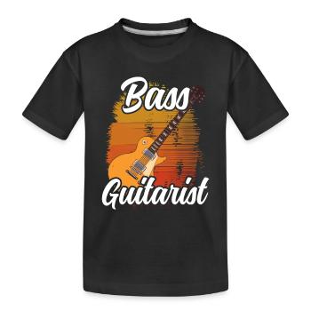 Guitariste Basse Bassiste Basse Musicien de guitare basse - T-shirt bio Premium Enfant - noir - Devant