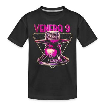 Vaisseau spatial Venera 9 Venus - T-shirt bio Premium Enfant - noir - Devant