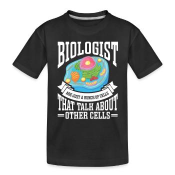 Biology Gift Biologist - Kids' Premium Organic T-Shirt - black - Front