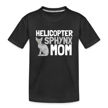 Sphynx Maman Chat Sans Poils Propriétaire de Chat - T-shirt bio Premium Enfant - noir - Devant