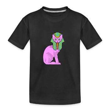 Sphynx Maman Chat Sans Poils Propriétaire de Chat - T-shirt bio Premium Enfant - noir - Devant