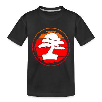 Bonsai Baum Design für Bonsai Anfänger Liebhaber - Kinder Premium Bio T-Shirt - Schwarz - Vorne