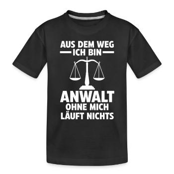 Jurist Anwalt - Kinder Premium Bio T-Shirt - Schwarz - Vorne