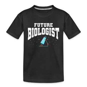 Biology Gift Biologist - Kids' Premium Organic T-Shirt - black - Front