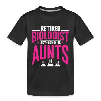 Biology Gift Biologist - Kids' Premium Organic T-Shirt - black - Front