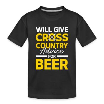 Entraîneur de cross-country - T-shirt bio Premium Enfant - noir - Devant