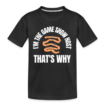 Game Night Host Question Game Night - Kinder Premium Bio T-Shirt - Schwarz - Vorne
