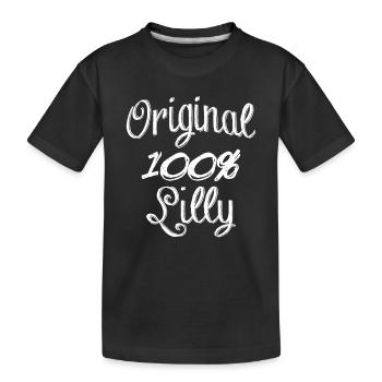 Original 100% Lilly - Kids' Premium Organic T-Shirt - black - Front