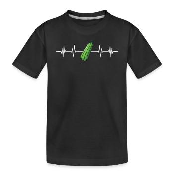 Virtual Reality VR Gift - Kids' Premium Organic T-Shirt - black - Front