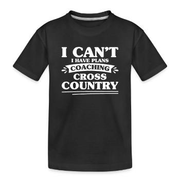 Entraîneur de cross-country - T-shirt bio Premium Enfant - noir - Devant