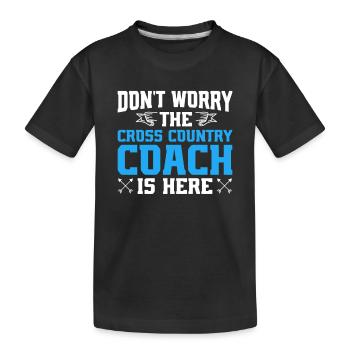 Entraîneur de cross-country - T-shirt bio Premium Enfant - noir - Devant