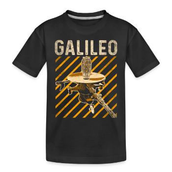 Le vaisseau spatial Jupiter Galileo - T-shirt bio Premium Enfant - noir - Devant