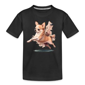 Chihuahua | Ballerina | Ballet | Dance | Dancing | - Kinder Premium Bio T-Shirt - Schwarz - Vorne