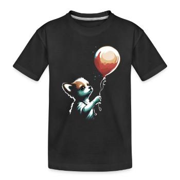 Chihuahua | Ballon | Süßer Hund | Chiwawa | Lustig - Kinder Premium Bio T-Shirt - Schwarz - Vorne