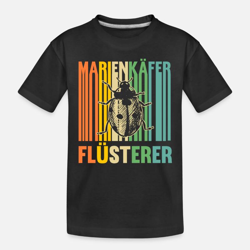 Marienkäfer - Kinder Premium Bio T-Shirt - Schwarz