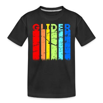 Idée de pilote de planeur de planeur - T-shirt bio Premium Enfant - noir - Devant