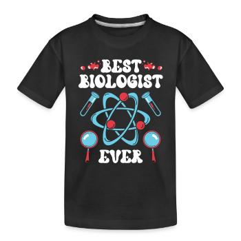 Meilleur biologiste de tous les temps Biologiste Biologie - T-shirt bio Premium Enfant - noir - Devant