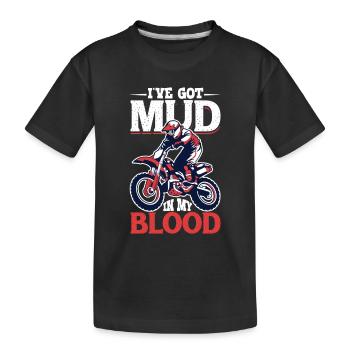 Dirt Bike Dirt Bike Riding Motocross Dirt Biking - Kids' Premium Organic T-Shirt - black - Front