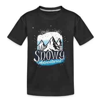 AVENTURES ENNEIGÉES - T-shirt bio Premium Enfant - noir - Devant