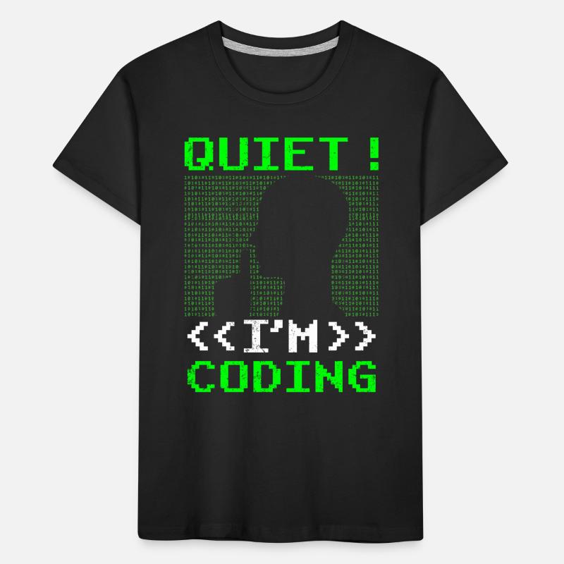 Programmation Silent I Programmation Codeur Programmation T-shirt bio Premium Enfant