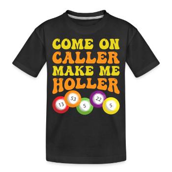 Bingo Bingo Spieler Altenheim Bingo Party - Kinder Premium Bio T-Shirt - Schwarz - Vorne