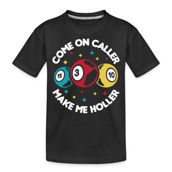 Bingo Bingo Spieler Altenheim Bingo Party - Kinder Premium Bio T-Shirt - Schwarz - Vorne