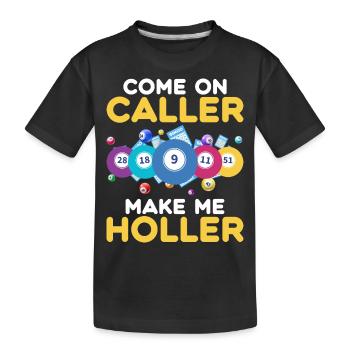 Bingo Bingo Spieler Altenheim Bingo Party - Kinder Premium Bio T-Shirt - Schwarz - Vorne