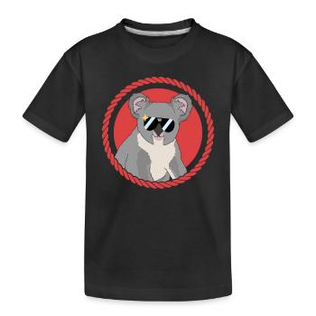 Koala Koalas Koala Bear Koala Bears Gift - Kids' Premium Organic T-Shirt - black - Front