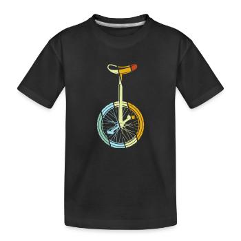 Rétro monocycle - T-shirt bio Premium Enfant - noir - Devant