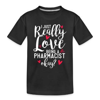 Apotheker - Kinder Premium Bio T-Shirt - Schwarz - Vorne