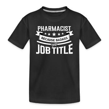 Apotheker - Kinder Premium Bio T-Shirt - Schwarz - Vorne