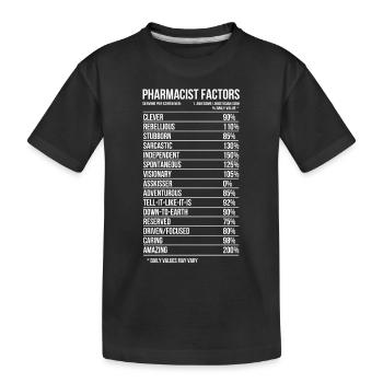Apotheker - Kinder Premium Bio T-Shirt - Schwarz - Vorne