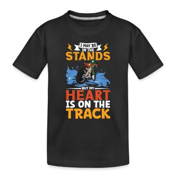 Dirt Bike Dirt Bike Riding Motocross Dirt Biking - Kids' Premium Organic T-Shirt - black - Front