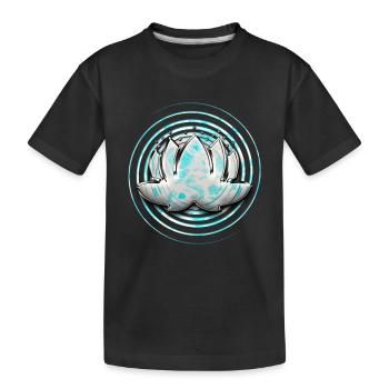 Zen Fleur de Lotus Psychédélique Bouddhiste Spirituel Bouddhiste - T-shirt bio Premium Enfant - noir - Devant