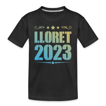 Lloret De Mar 2023 - Kinder Premium Bio T-Shirt - Schwarz - Vorne