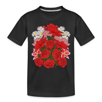 Natur Botaniker Gärtner Blumen Geschenk Botanik - Kinder Premium Bio T-Shirt - Schwarz - Vorne