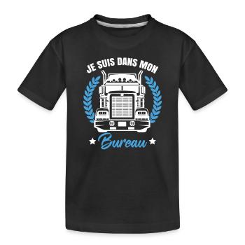 Poids Lourd - T-shirt bio Premium Enfant - noir - Devant