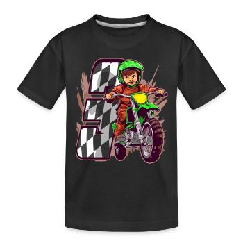 I'm 3 Motocross Kid - Children's Birthday Party - Kids' Premium Organic T-Shirt - black - Front