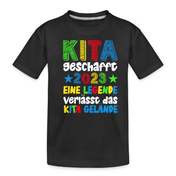 Abschluss Kita Abgänger Kita Absolvent 2022 Kinder - Kinder Premium Bio T-Shirt - Schwarz - Vorne