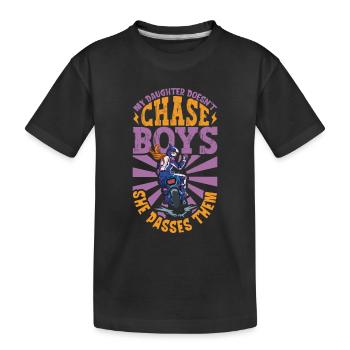 Dirt Bike Dirt Bike Riding Motocross Dirt Biking - Kids' Premium Organic T-Shirt - black - Front